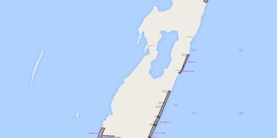 Carte de ambergris caye, Belize
