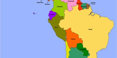 Carte de Belize en amérique du sud