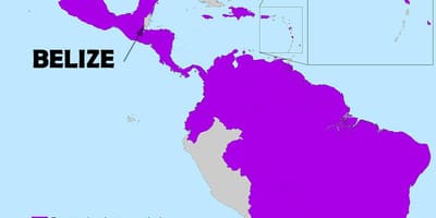 Carte de Belize zika