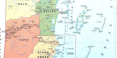 Belize reef carte