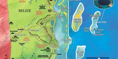 Carte de tobacco caye, Belize
