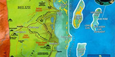 Carte de zoo de Belize